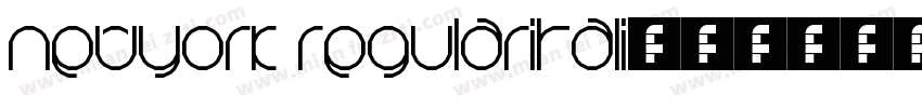 NewYork regularItali字体转换